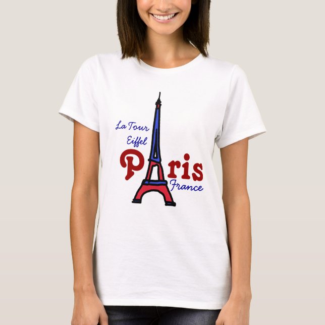 Trendtourismus Eiffelturm Paris FRANCE T-Shirt (Vorderseite)