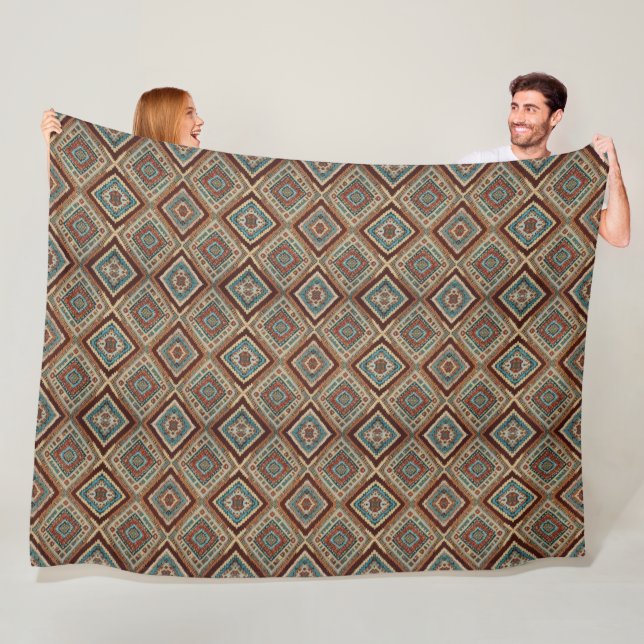 Trendtürkisch schöne alte Mustersammlung Fleecedecke (Beispiel)