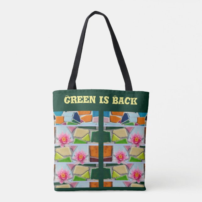 Trendwater Lilies modische Tote Bag (Rückseite)