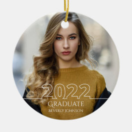 Trendy 2022 Graduate Foto Moderner Abschluss Keramik Ornament