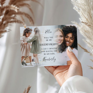 Trendy 2 Foto Werden Sie meine Bridesmaid? Vorschl