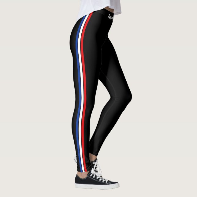 Trendy 3-Streifen-Leggings Leggings (Rechts)