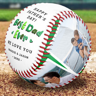 Trendy 4 Foto Bester Vater je Sake Vathers Day Baseball