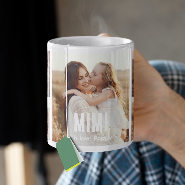 Trendy 5 Photo Collage Mimi Kaffeetasse (Von Creator hochgeladen)