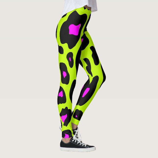 Trendy 80er Leopard Pattern Leggings (Rechts)