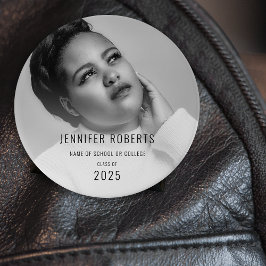 Trendy Abschluss Foto Button