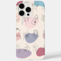 Trendy Abstrakte Frauenline Art iPhone Case