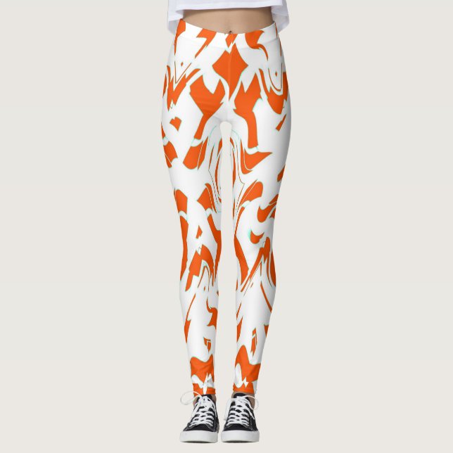 Trendy abstrakte Leggings "Ratti_Creative_Arts" (Vorderseite)