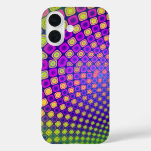 Trendy abstrakte Muster iPhone Gehäuse 16 Hülle
