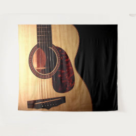 Trendy Acoustic Gitarre Musical Country Tapestry Wandteppich