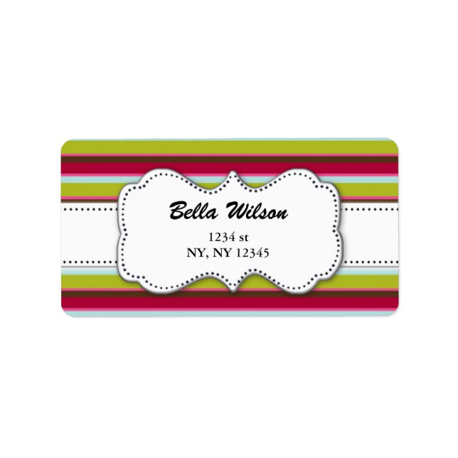 trendy-Adressetikett Adressaufkleber (Vorne)