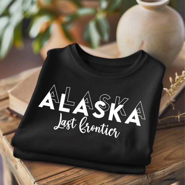 Trendy Alaska Letzte Grenze Staat T - Shirt (Von Creator hochgeladen)