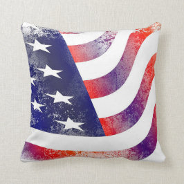 Trendy American Flag Throw Kissen