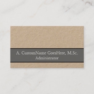 Trendy and Sleek Administrator Business Card Visitenkarte