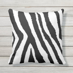 Trendy Animal Print Zebra Nahtloses Muster Kissen