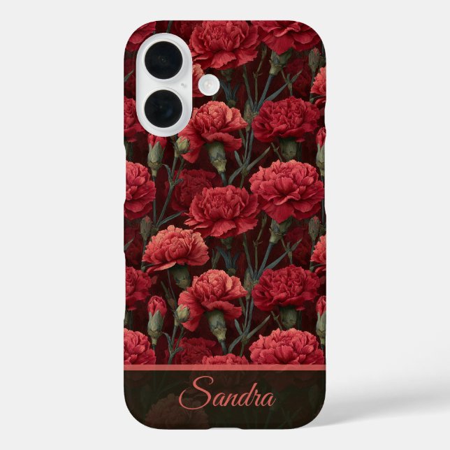 Trendy Anniversary Keepsake Carnation Floral Case-Mate iPhone Hülle (Rückseite)