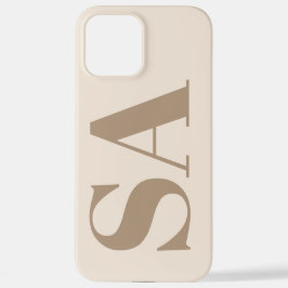 trendy Antique White with Monogram Case-Mate iPhone 12 Pro Max Hülle