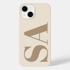 trendy Antique White with Monogram Case-Mate iPhone 14 Hülle