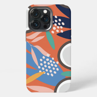 Trendy Apricot Green Blue Blush Coconut Tough Case iPhone 13 Pro Hülle