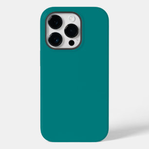 Trendy Aquamarin Blue Green Solid Color, iPhone Ca Case-Mate iPhone 14 Pro Hülle