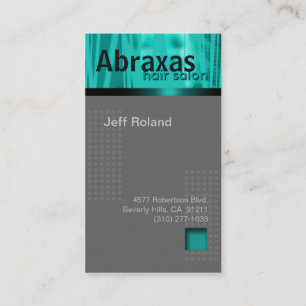 Trendy aquamarine graue Geschäfts-Karte "Abraxas Terminkarte