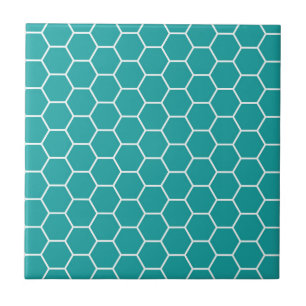 Trendy aquamarines geometrisches fliese