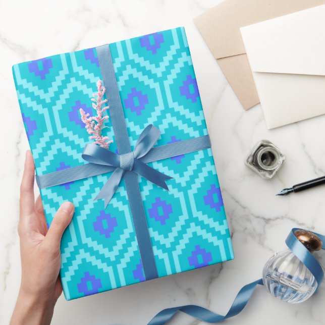 Trendy Artistic Joyful Shimmerding Geschenkpapier (Schenken)