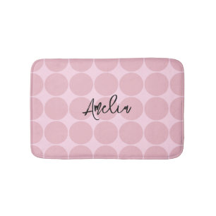 Trendy Ästhetik Pink Personalisiert Girls Badematte
