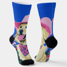 Trendy Ästhetische Niedlich Preppy Dog Socken