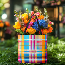 Trendy Atemberaubend Multi-Color Kariert Summer We