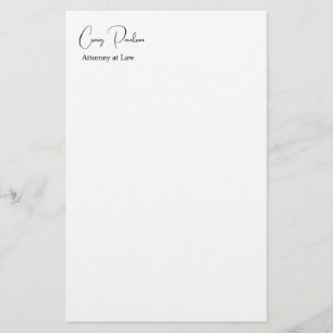 Trendy Attorney at Law Unique Special Briefpapier