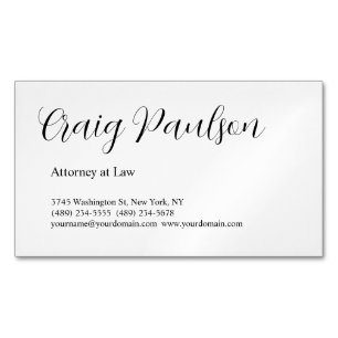 Trendy Attorney at Law Unique Special Magnetische Visitenkarte