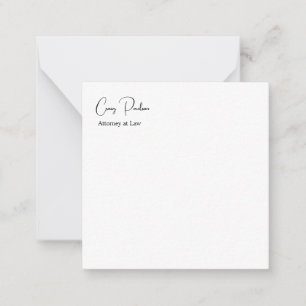 Trendy Attorney at Law Unique Special Mitteilungskarte