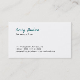 Trendy Attorney at Law Unique Special Visitenkarte