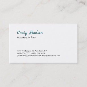 Trendy Attorney at Law Unique Special Visitenkarte