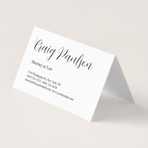 Trendy Attorney at Law Unique Special Visitenkarten