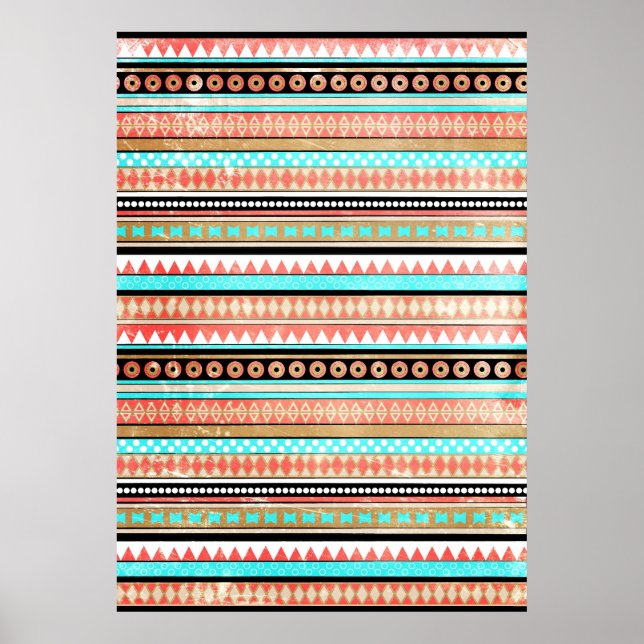 Trendy aztec poster (Vorne)
