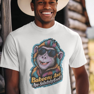 Trendy Baboon: Shades und Swag T-Shirt