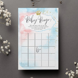 Trendy Baby Bingo | Gender Reveal Baby Shower Game