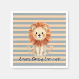 Trendy Baby Lion Stripes Boy Baby Dusche Serviette