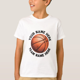 Trendy Basketball Fügen Sie Ihren Namen Personalis T-Shirt