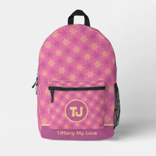 Trendy Basketball Name Girls Backpack Bedruckter Rucksack