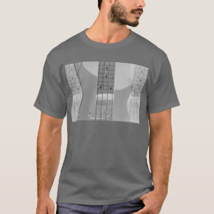 Trendy Bass Guitar Elegant Dunkelgraue Vorlage T-Shirt