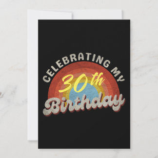 TRENDY BDAY CELEBRANT FEIERT MEINEN GEBURTSTAG EINLADUNG