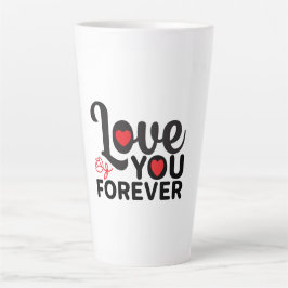 Trendy Beautiful Valentine' Latte Tasse für Kaffee