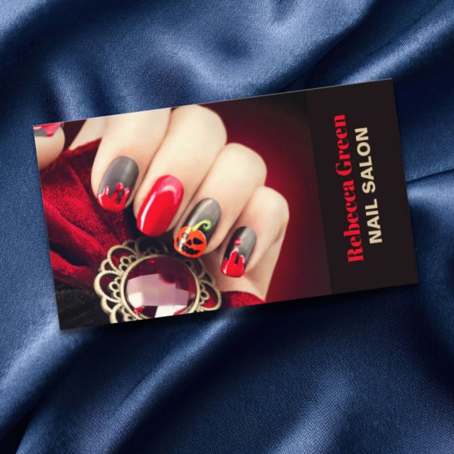Trendy Beauty Manicurist Nagelnail Salon Visitenkarte (Trendy beauty manicurist nail artist nail salon business card)