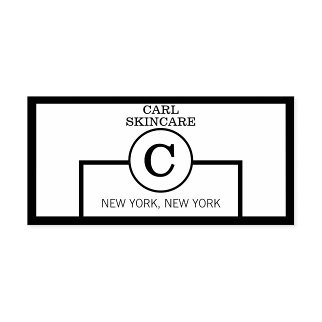 Trendy Beauty Salon Mono Briefmarke Permastempel (Design)