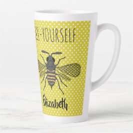 Trendy BEE YOURSELF Yellow Punkt DECOR Milchtasse