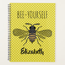Trendy BEE YOURSELF Yellow Punkt DECOR Planer
