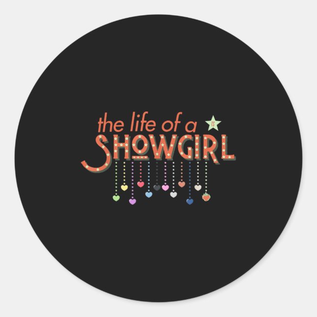 Trendy Bekleidung in meiner Showgirl Era Star Stud Runder Aufkleber (Vorderseite)
